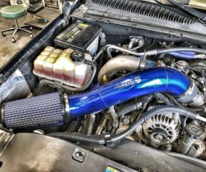 GMC 2500 Performance Air Intake - Sinister Diesel - Sinister Blue - `01-`04 GMC 2500 Performance Air Intake - Sinister Diesel - Sinister Blue - `01-`04